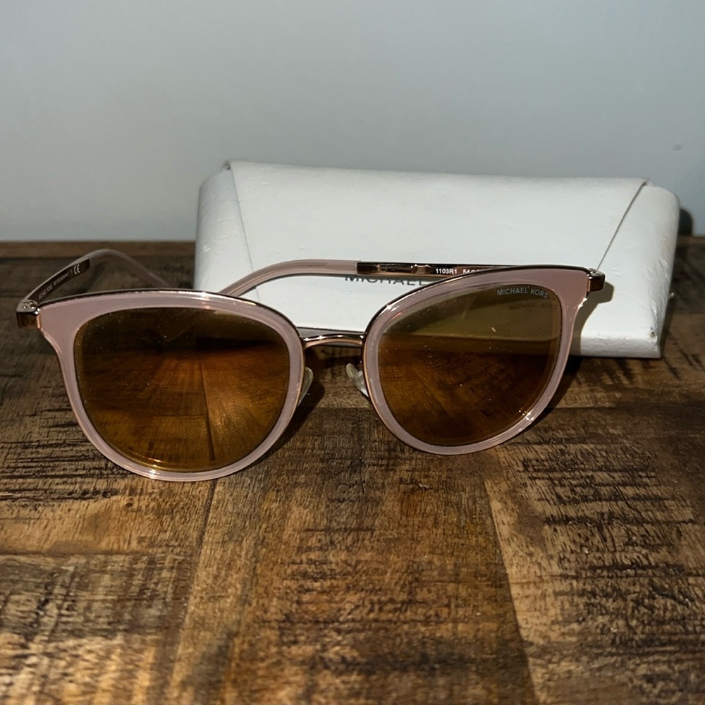 Michael Kohrs Pink Transparent Sunglasses